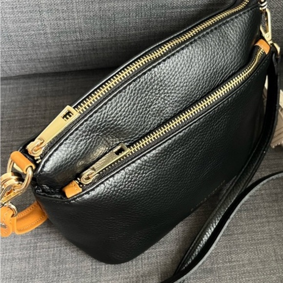 Divina Firenze black pebbled leather bag made in Italy excellent condition - Picture 5 of 11